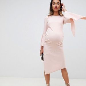 ASOS DESIGN Maternity bodycon midi dress with